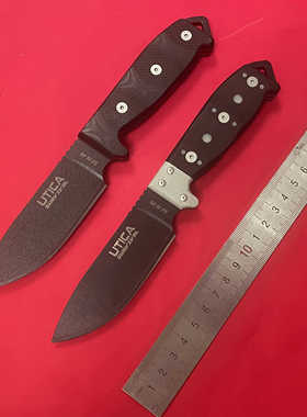 美国进口UTICA户外荒野求生1095高碳钢锋利ESEE丛林露营生存直刀