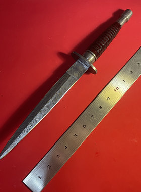 DAMASCUS双刃短剑手工精美飞霸