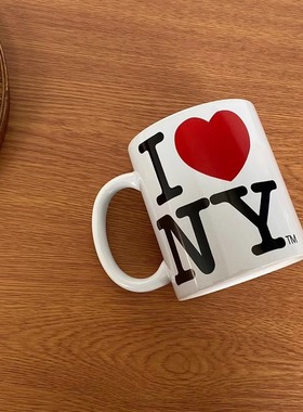 NEW YORK我爱纽约陶瓷马克杯水杯汤杯城市旅行周边纪念杯