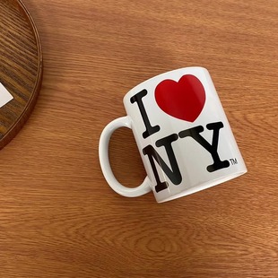 NEW YORK我爱纽约陶瓷马克杯水杯汤杯城市旅行周边纪念杯