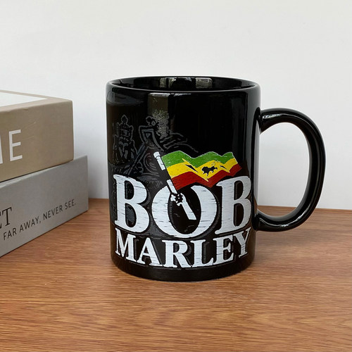 鲍勃马利Bob Marley雷鬼音乐之父马克杯陶瓷水杯 350ml