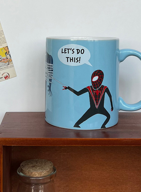 Marvel漫威复仇者联盟蜘蛛侠陶瓷马克杯水杯茶杯耐高温550ml