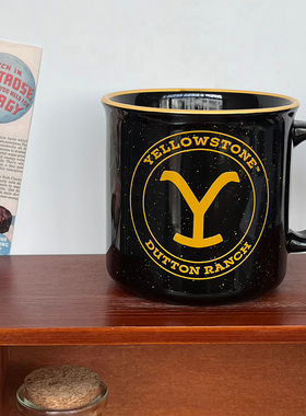 美剧黄石公园Yellowstone陶瓷水杯马克杯茶杯大容量 550ml