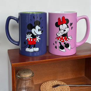 Mickey Mouse米奇米妮卡通陶瓷马克杯水杯情侣杯 500ml