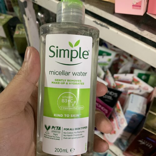 英国Simple清妍 温和清爽保湿卸妆水200ml 敏感肌可用