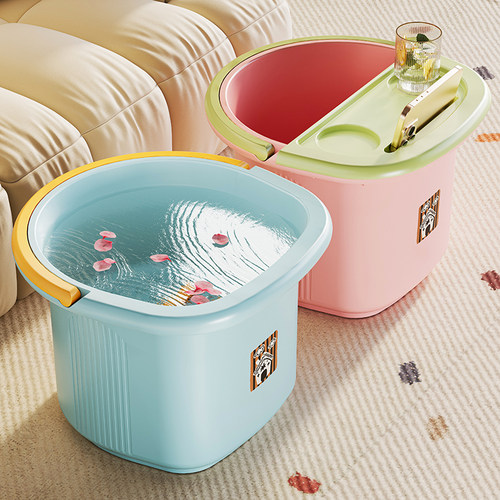 泡脚桶家用过小腿养生洗脚盆儿童女士高深秋冬保温宿舍按摩足浴盆