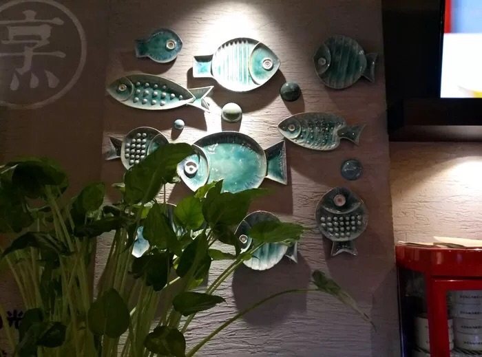 陶瓷创意海鱼家居卧室墙上壁饰