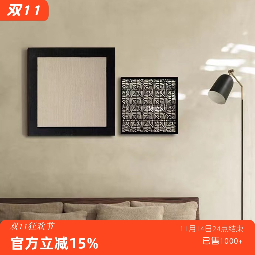 侘寂风高级感极简餐厅书房挂画客厅现代简约沙发背景墙组合装饰画