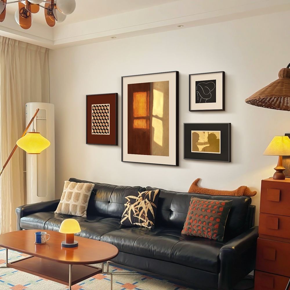 壹半艺术客厅玄关卧室简约风挂画