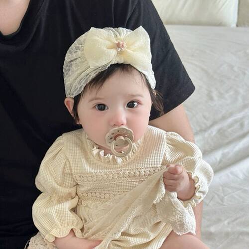 宝宝帽子春夏款蕾丝印度帽新生儿胎帽韩版公主帽薄款婴幼儿囟门帽