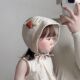 宝宝帽子春夏薄款 洋气护耳帽婴幼儿出游遮阳帽防晒 大檐宫廷帽韩版