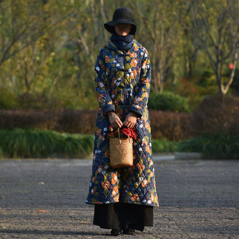 【若歌】素心自制棉衣盘扣宽松