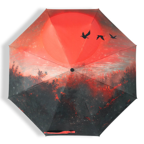 折叠雨伞防晒文艺ins森系折叠