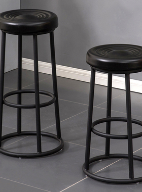 酒吧椅圆凳高脚椅酒吧椅子ktv手机店营业厅收银台吧台凳子时尚