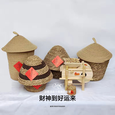 丰收粮仓摆件幼儿园环创装饰品
