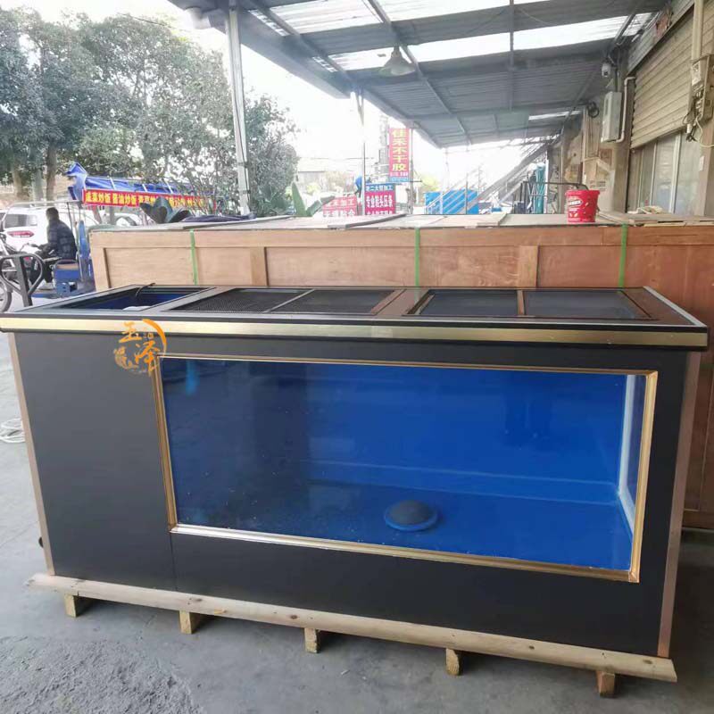 200*70*98锦鲤地缸轻体地缸两面观赏面侧滤中央底吸