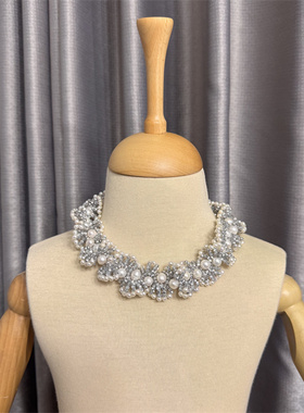 欧美风复古珍珠项链女小众设计感