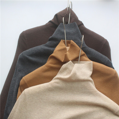 超细打底针织衫修身高领毛衣秋冬