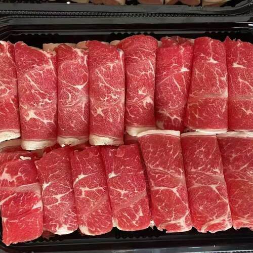 北京闪送 500g 澳洲和牛M9+ 牡蛎肉 安格斯 牛板腱 寿喜烧火锅卷