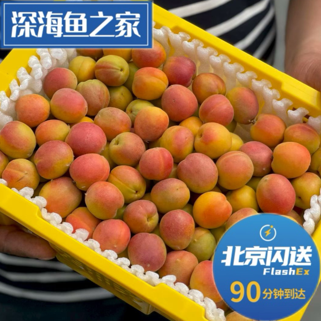 仅北京闪送 新疆吊干杏  3斤装水果筐