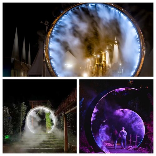 发光水雾门雾森美陈定制厂家