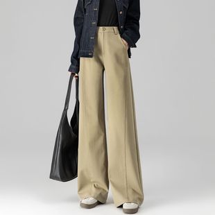 阔腿裤女秋后妈裤2025新款爆款洋气时髦轻奢高级感直筒拖地长裤