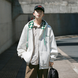 300克50%棉2025秋季日系cityboy宽松开衫卫衣外套W2206-P68控88，女装短外套，电商A036A