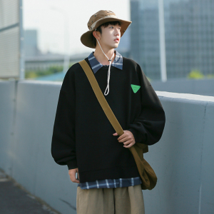 320克2025秋季新款cityboy华夫格假两件卫衣外套W2207-P58控78,女服装韩系搭配图片