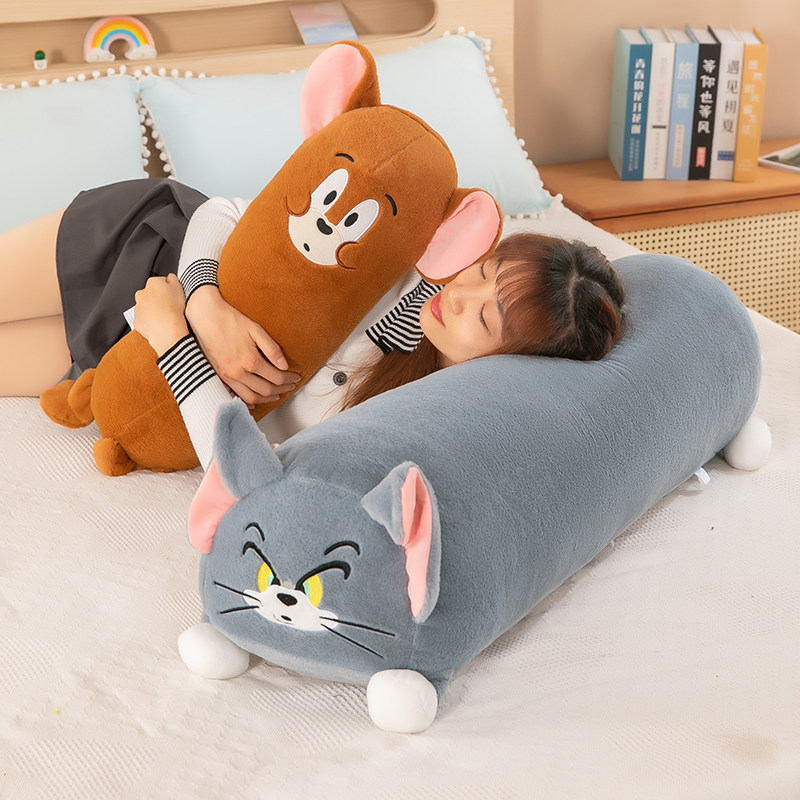 可爱猫和老鼠玩偶长条汤姆猫毛绒公仔杰瑞鼠娃娃女生睡觉抱枕夹腿,玩具/童车/益智/积木/模型,毛绒/玩偶/公仔/布艺类玩具,淘宝优惠券,粉丝福利购,淘宝优惠卷
