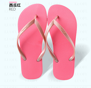 平底凉拖鞋 时尚 夏 情侣人字拖女士防滑纯色沙滩夹脚趾拖鞋 2023夏季