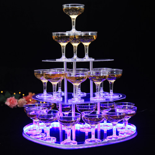 新款香槟塔婚庆道具酒台杯