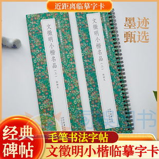 文徵明小楷名品(三)韩柳文全文1册 近距离临摹字卡 含简介114页未修复原迹墨迹甄选 原汁原味 古质未损 繁简对照 无障碍认读原帖