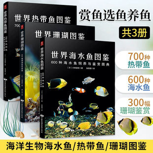 世界海水鱼图鉴：600种海水鱼饲养与鉴赏图典 观赏鱼类养殖入门饲养鱼大全技术热带鱼海底生物彩色图鉴神秘动物鱼类科普大全集书籍
