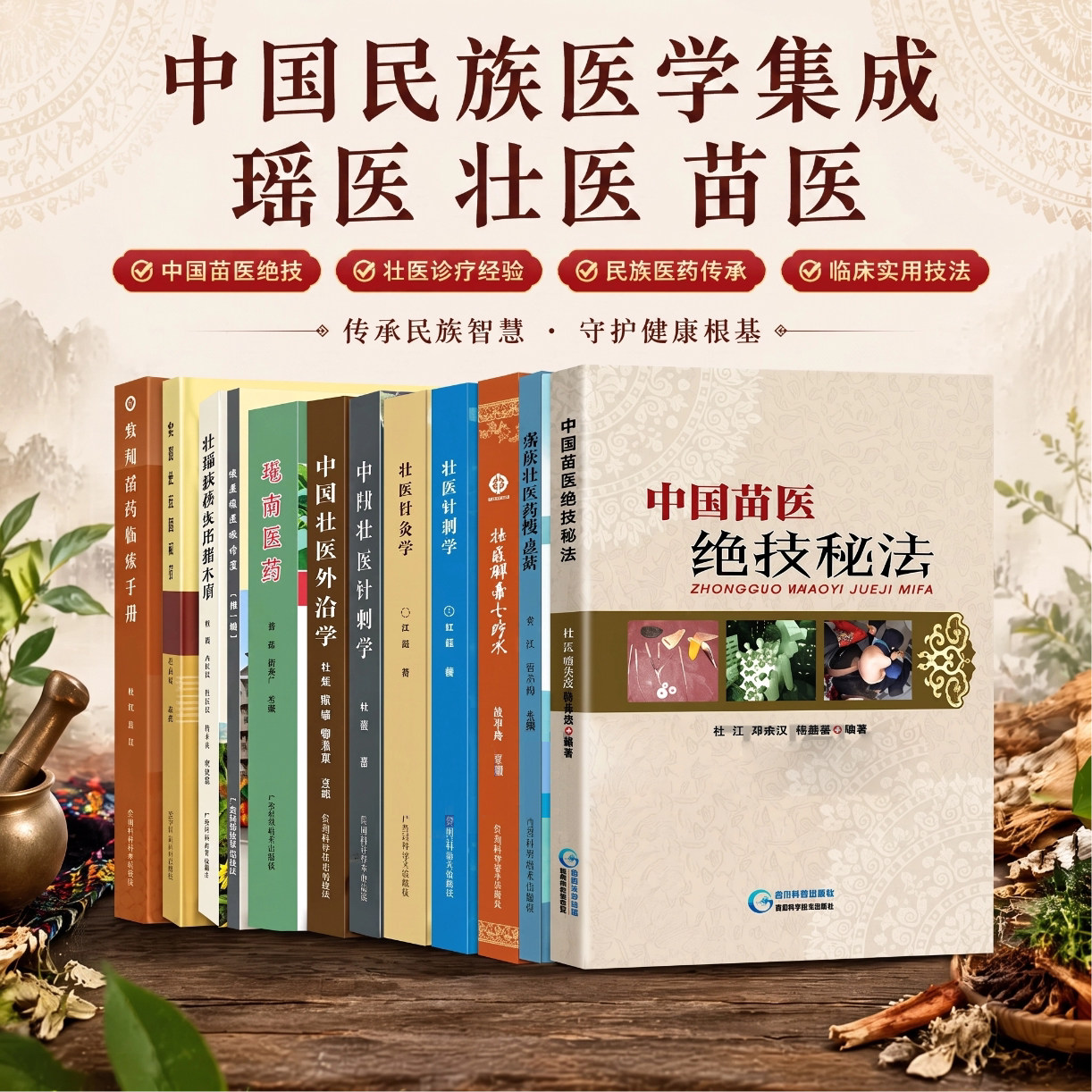 正版 瑶医临床验方集 瑶族中医书籍全套 壮瑶养生药膳本草 民族医学集成壮医苗医绝技秘法 壮瑶矿物药瑶药临床手册毛南医药