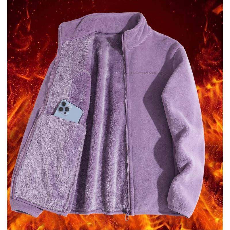 高品质摇粒绒外套女款奥粒绒男装外穿新款加绒加厚抓绒衣卫衣保暖