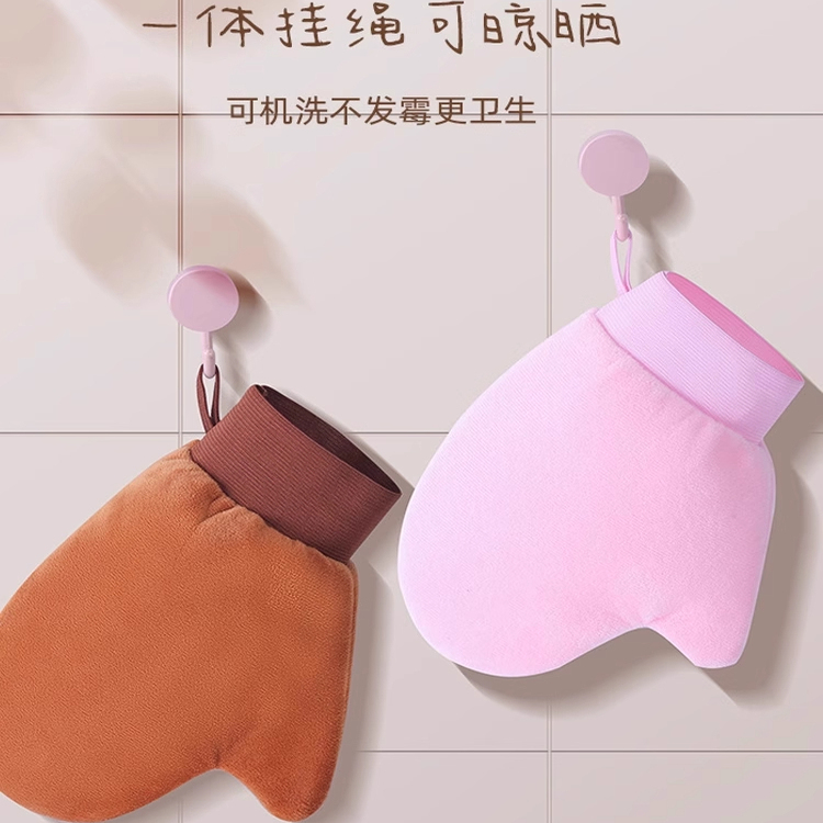 新款植绒擦防晒霜精油懒人按摩工具身体乳手套美黑油快速涂抹神器