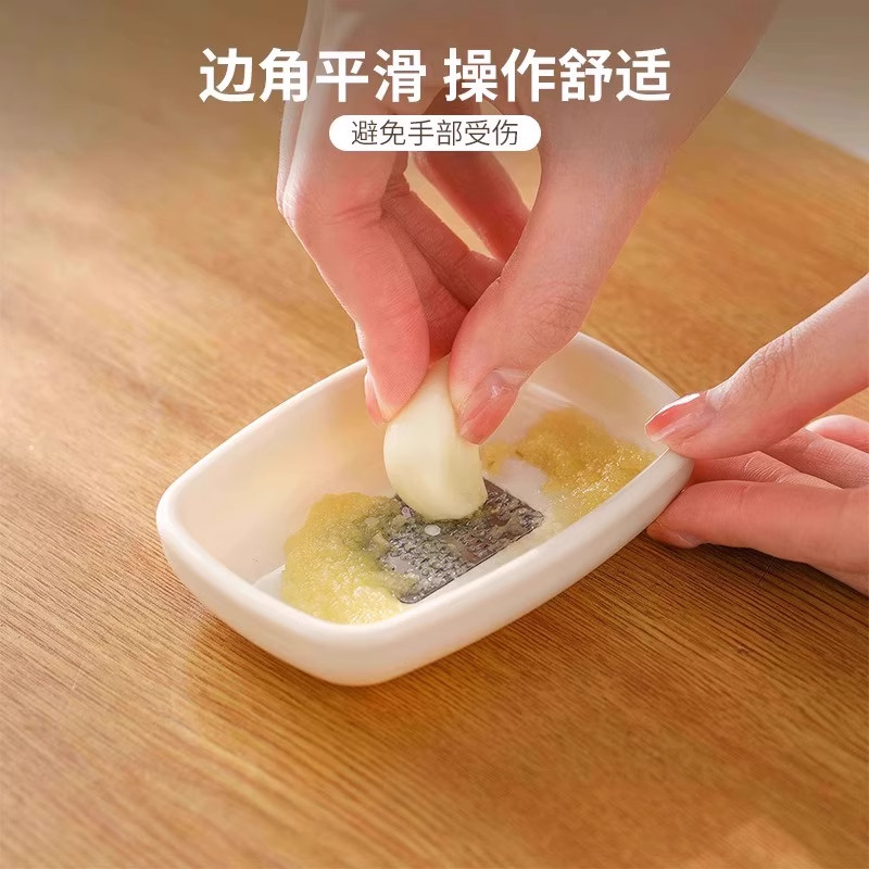 蒜泥器生姜日本进口手动磨泥器磨姜大蒜姜汁研磨器姜末蒜末粉碎器