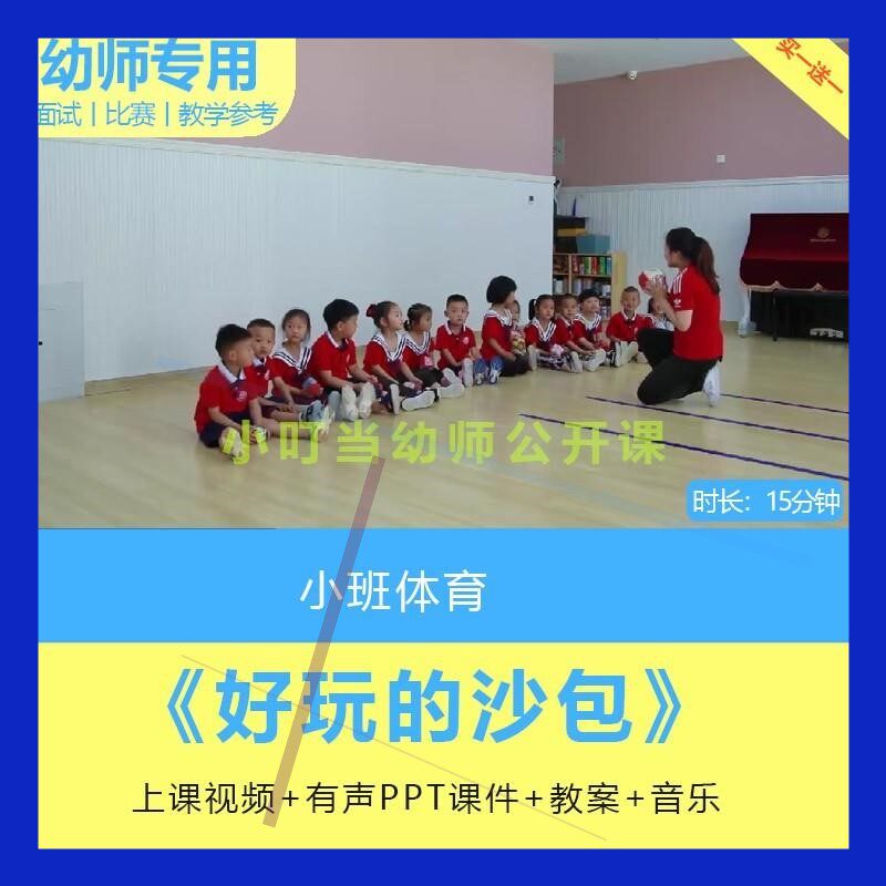 幼儿园优质课小班体育《好玩的沙包》视频公开课件PPT活动教案
