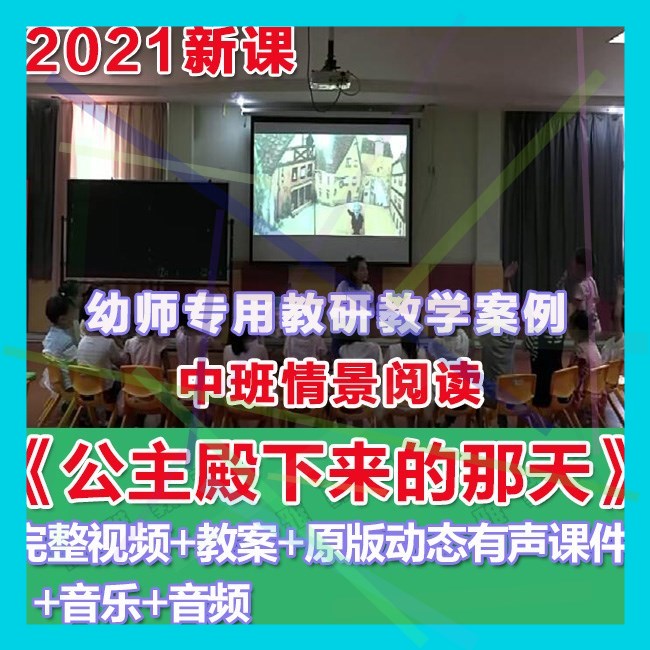 幼师PPT2021幼儿园公开课中班情景阅读《公主殿下来的那天》课件
