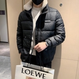 冬季新款皮棉衣男加厚可拆羊羔毛领立领修身痞帅棉袄PM02-P148，男装棉衣，电商D323（原B261）