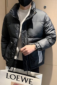 冬季新款立领棉服男加厚外套时尚休闲棉衣-1黑首  MY01-P118控158图片