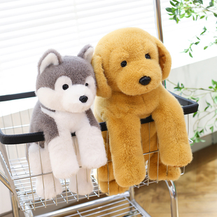 可爱陪伴系列小狗毛绒玩具公仔金毛玩偶过家家布娃娃哈士奇狗礼物
