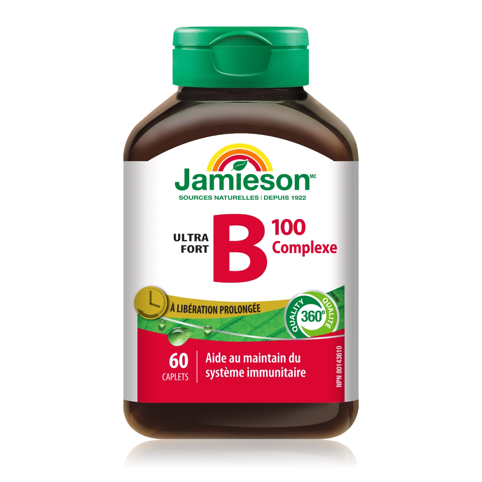 Jamieson健美生复合b100b族维生素护养发生物素b6b7缓释片60片