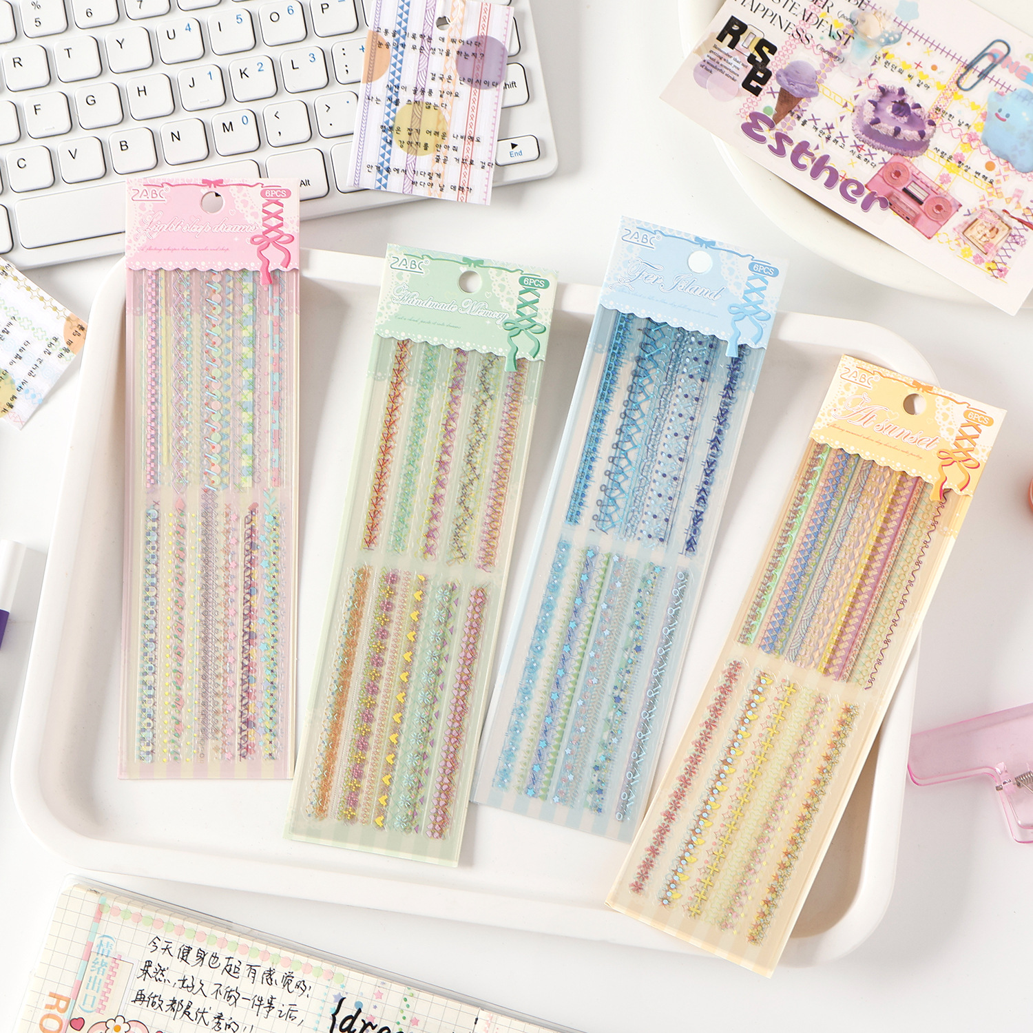 5件包邮暮色织梦防水贴纸手帐贴纸手账贴纸diy花边手帐素材