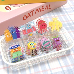 米啵啵便签夹卡通ins风亚克力pp夹高颜值双面夹试卷夹办公文件夹