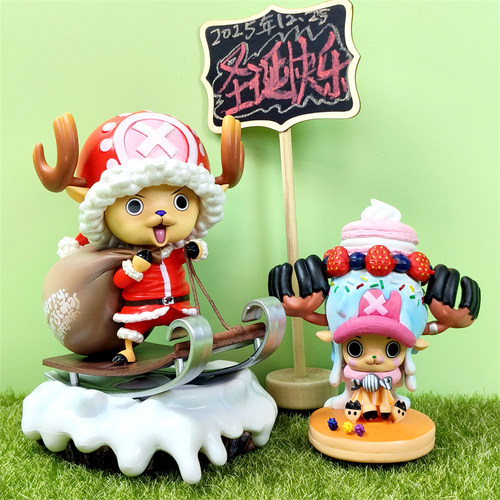 现货圣诞版糖果乔巴公仔车载摆件
