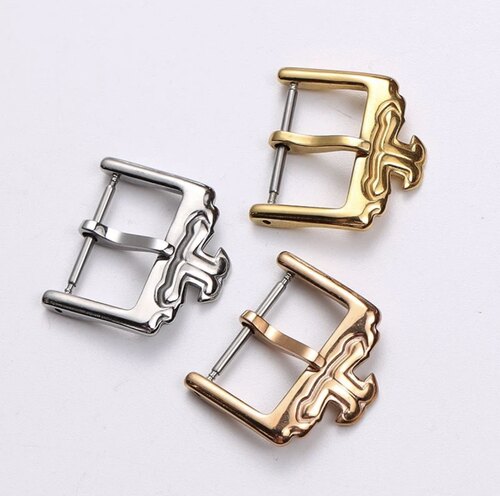 适用积家月相 约会 地理大师 翻转系列真皮表带扣精钢针扣16 18mm