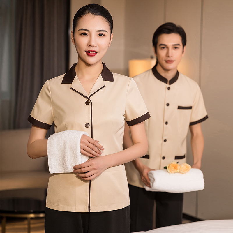 酒店宾馆客房工作服医院卫生员服装家政保洁员制服商场物业清洁工
