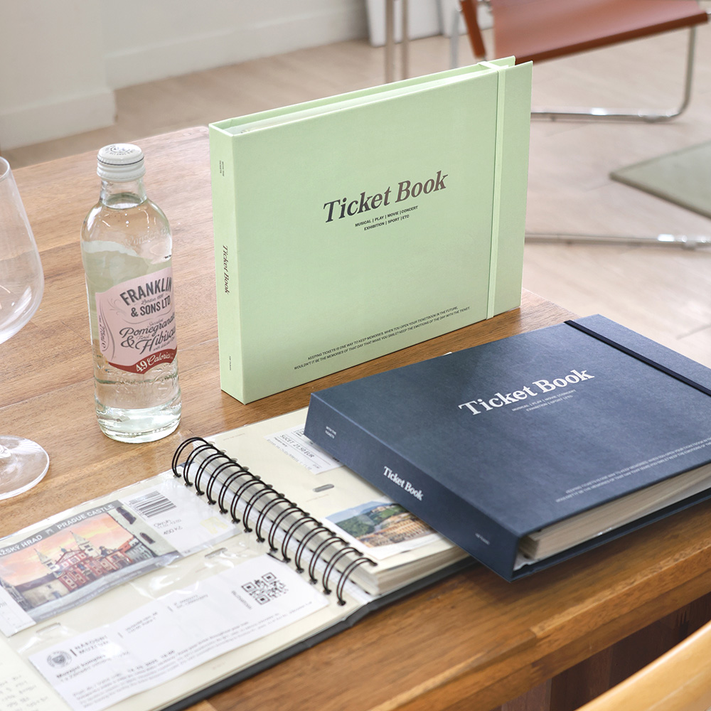 【韩国原装进口正品】Be on D硬面票据收纳本门票车票纪念册100张