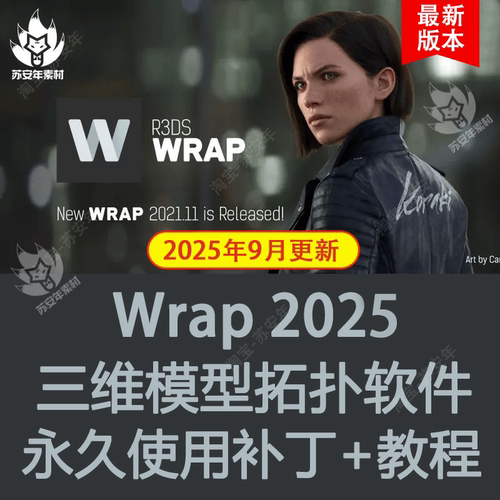 WRAP 2025Win破解版附安装教程三维模型拓扑软件R3DS 4D